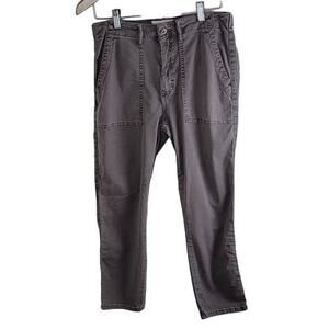 PISTOLA Women's Mid Rise Brown Cargo Pants Cotton Blend size 29